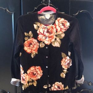 Peonies cardigan